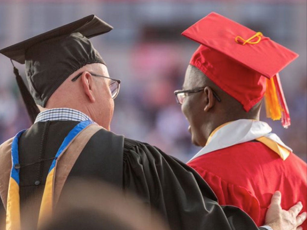 People At Commencement Ceremony