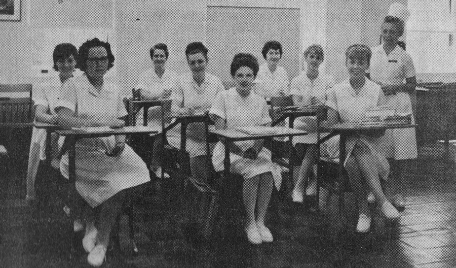 Marge Sanchez with the Nursing Program at Nevada County Hospital in 1965
