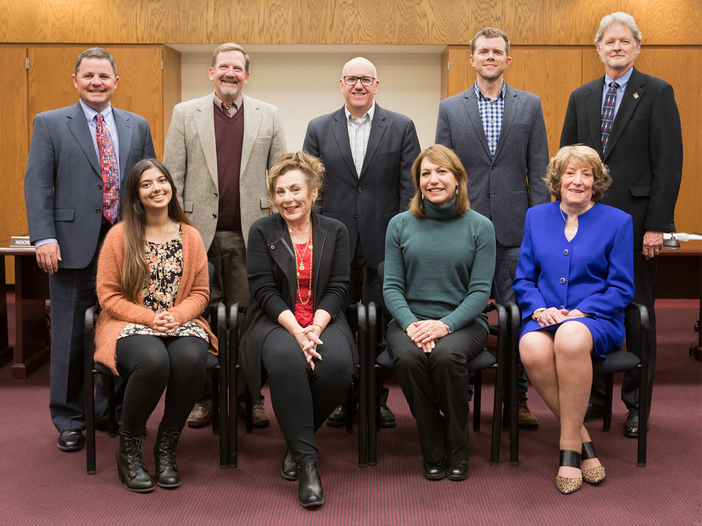 Nine members of Sierra College Board of Trustees 