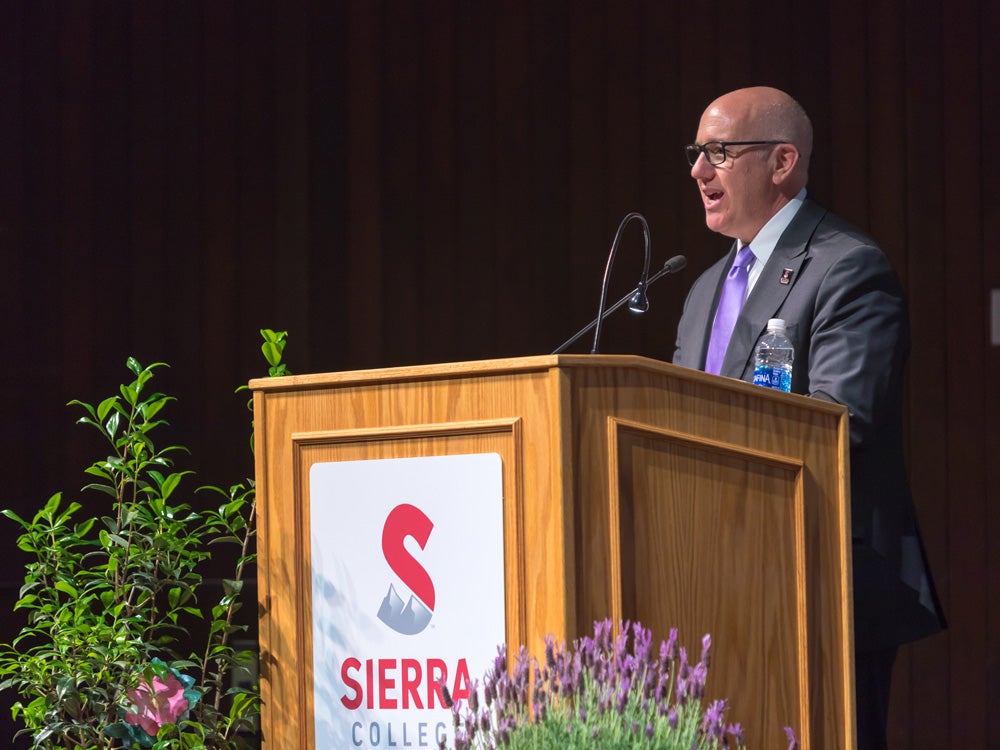 Sierra College president William Duncan