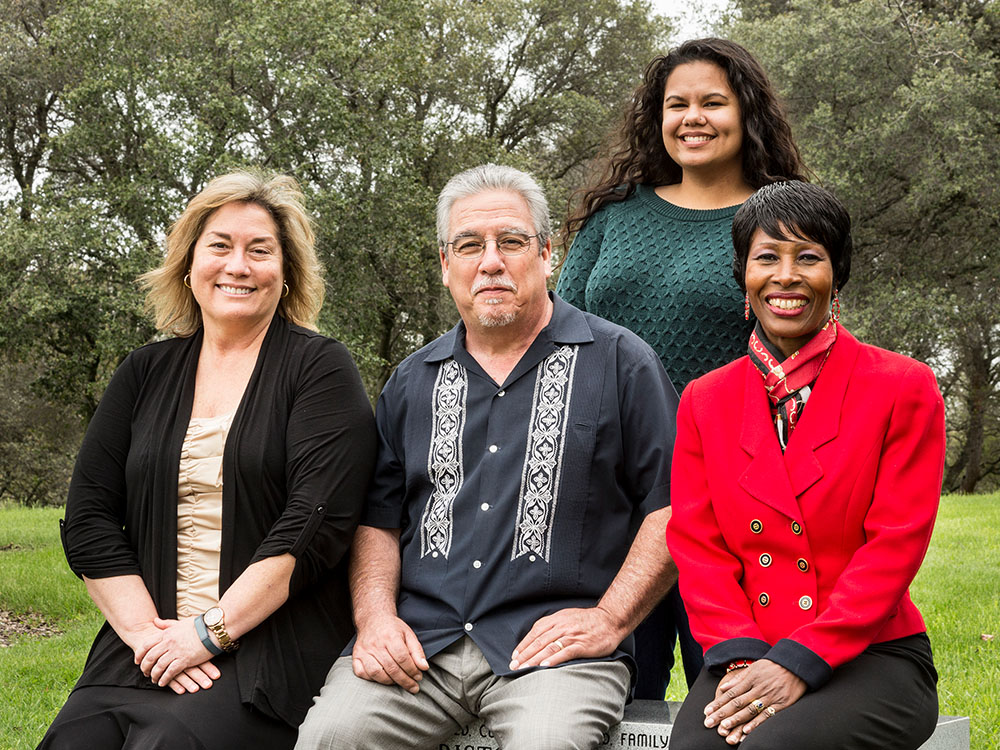 Four long-time employees representing diversity at Sierra College