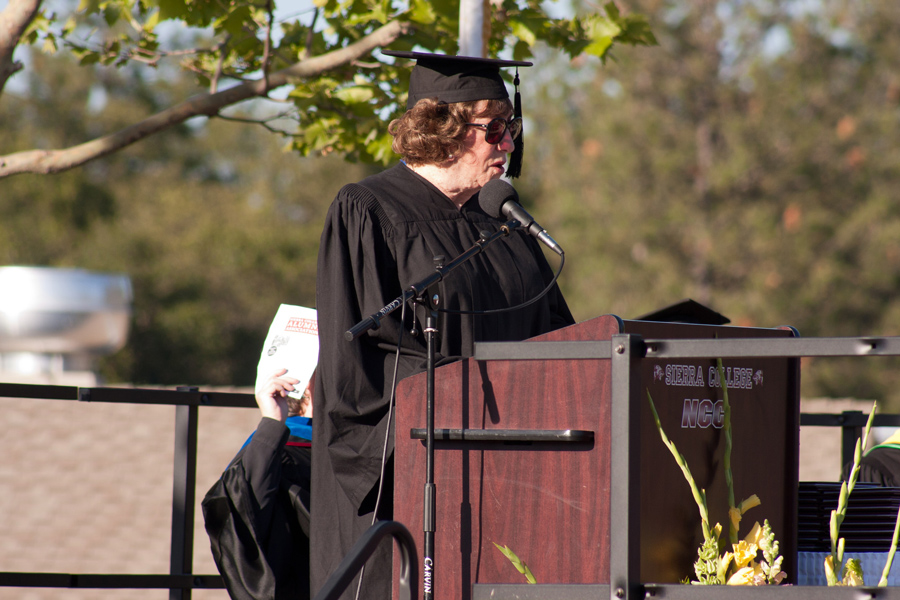 Nancy Palmer at NCC graduation