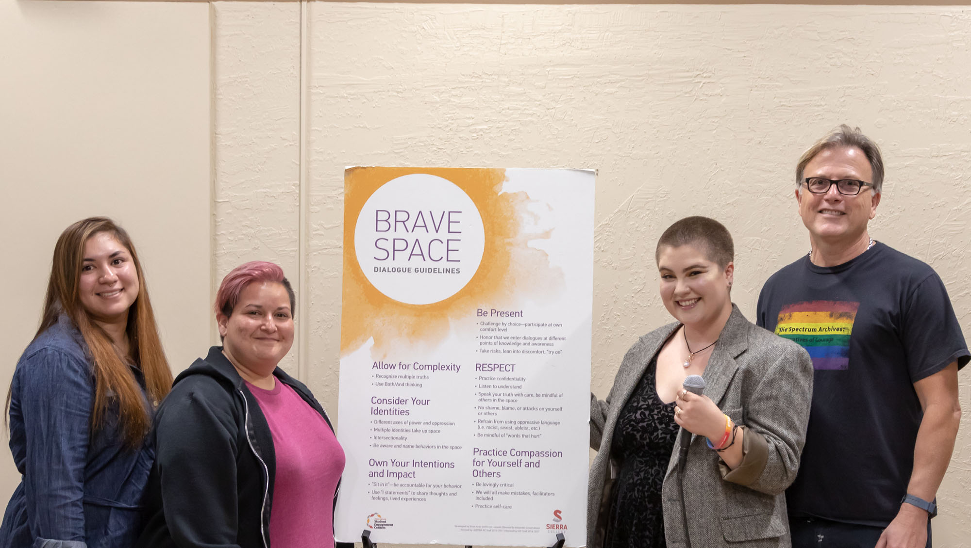 Brave Space event at Sierra College