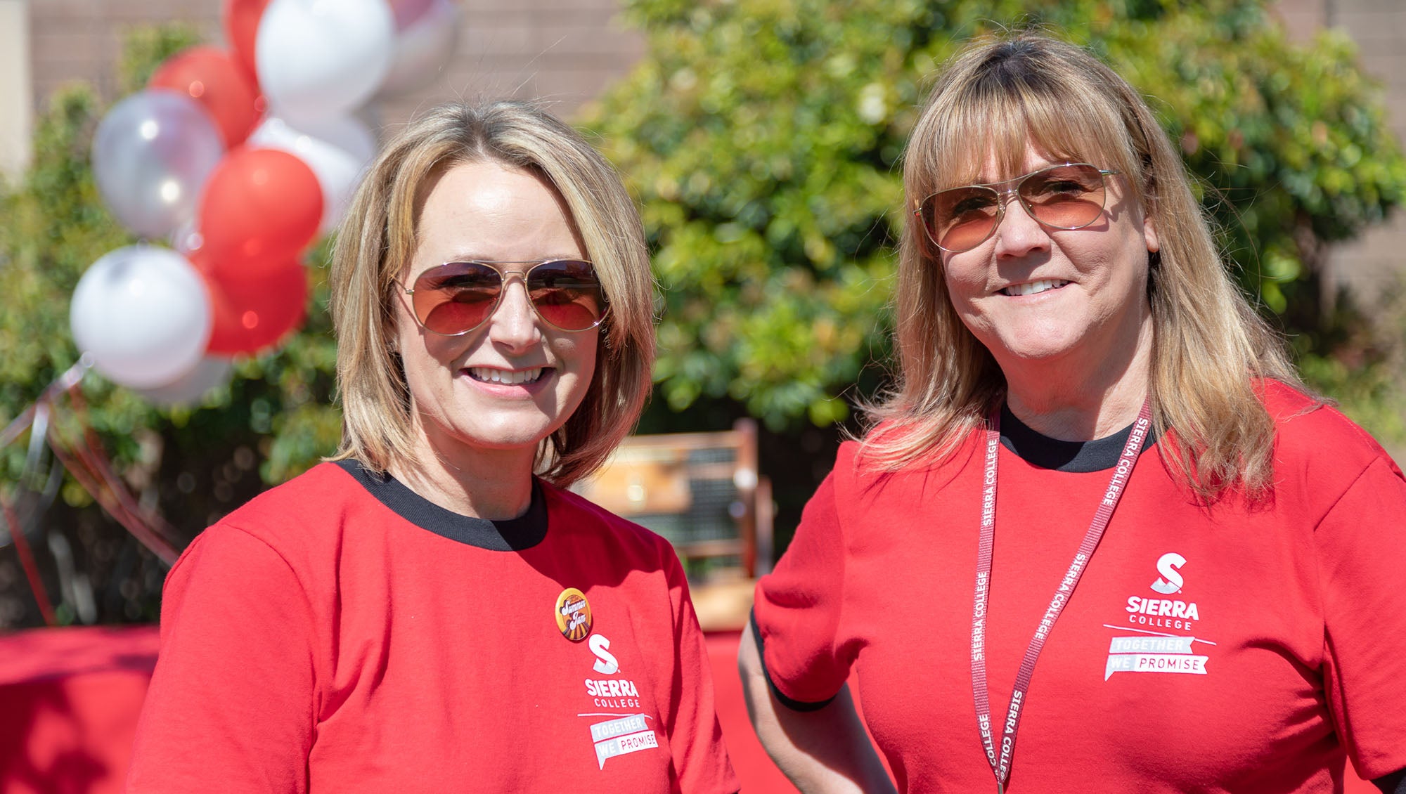 Two enrollment counselors with the Sierra College Promise Program