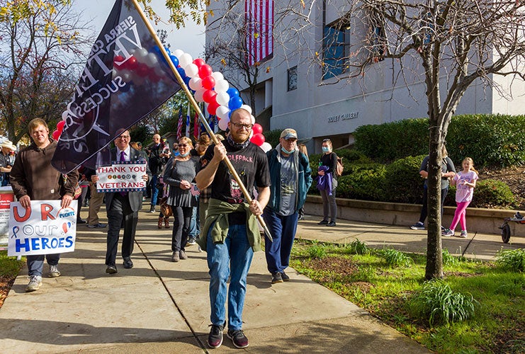 Veterans Day Walk in Their Boots parade