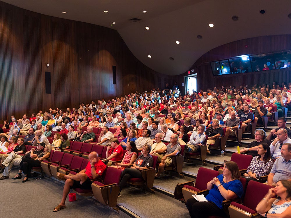 Full house at the Dietrich Theatre