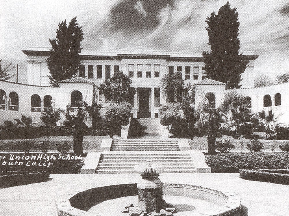 Early twentieth century buildings at the Placer Union High School