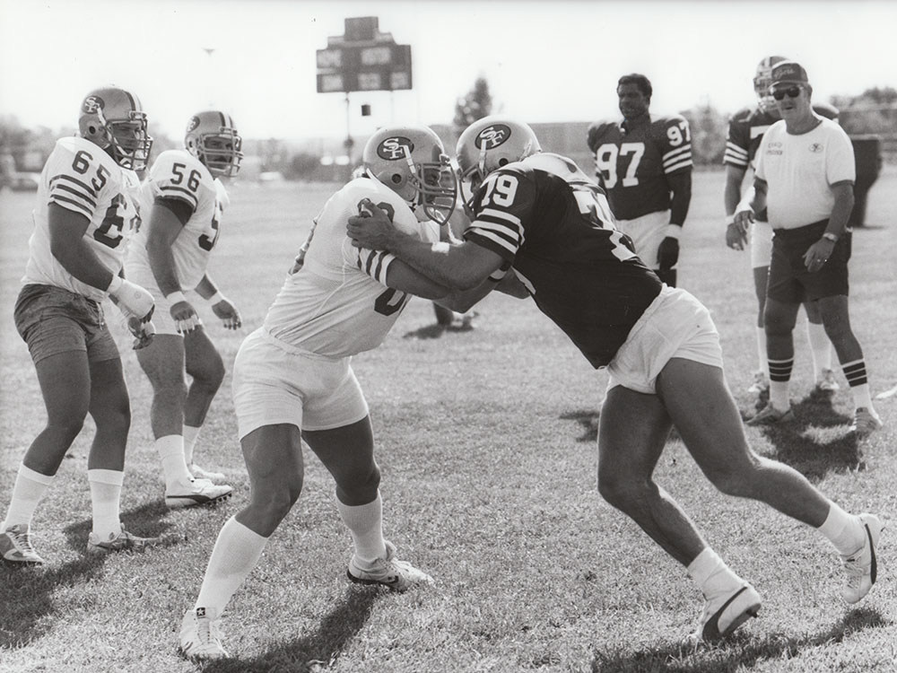 Summer training camp at Sierra College for the San Francisco 49ers