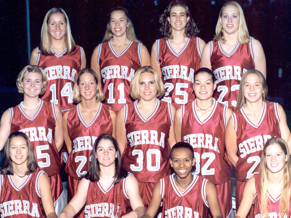 Sierra College Women's Basketball Team won the State Championship in 1999
