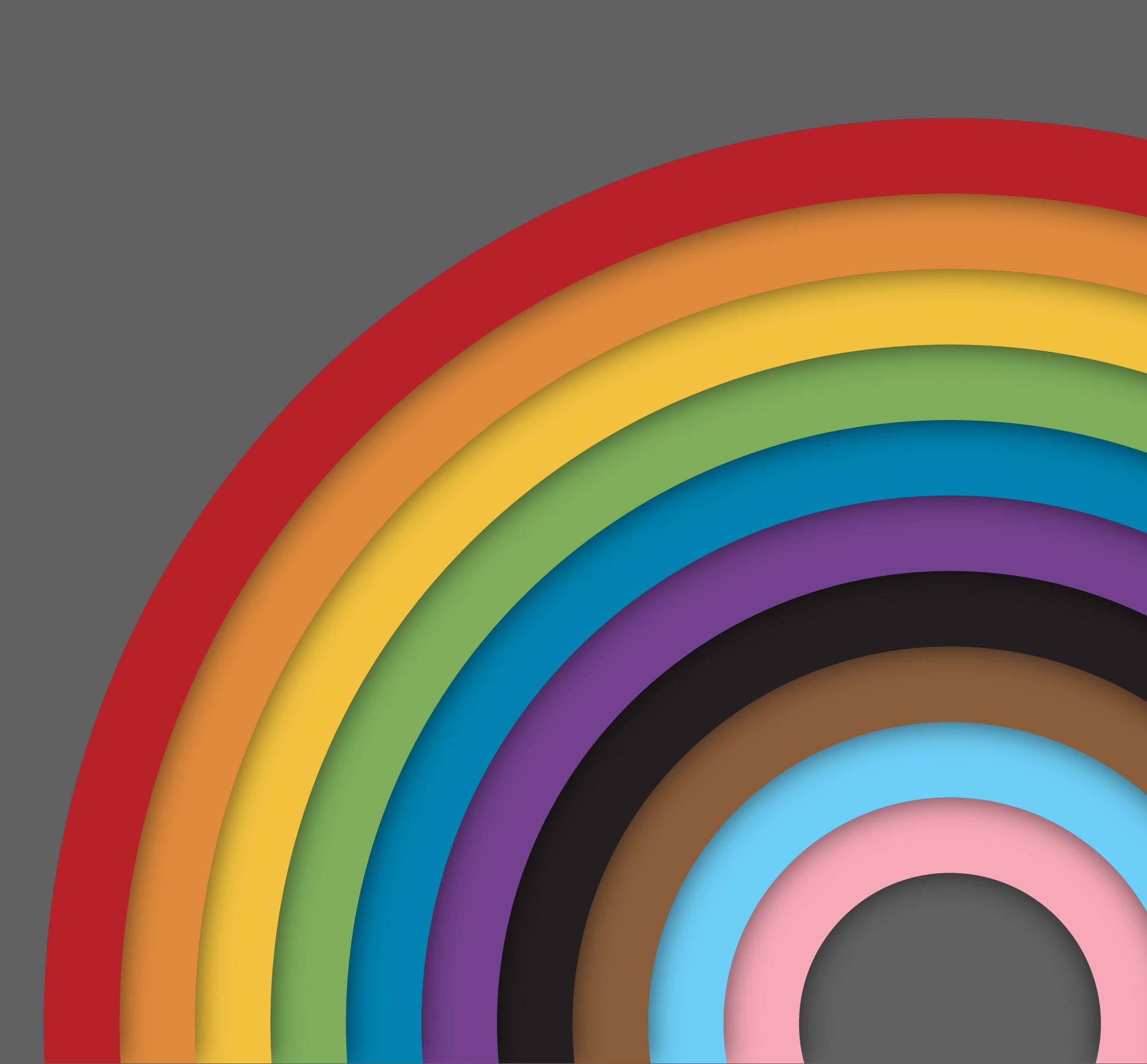 Pride Rainbow representing LGBTQ+