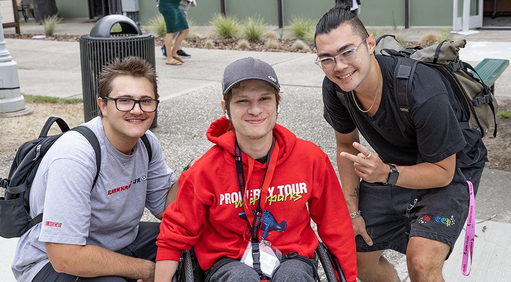 Students receiving support at Student Accessibility Services