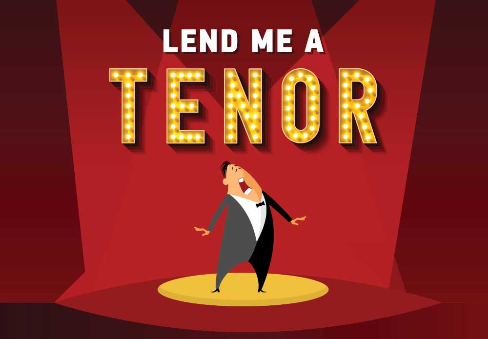 Lend Me a Tenor graphic illustration