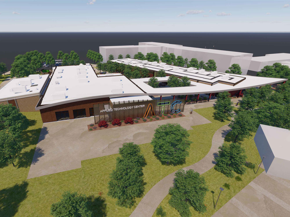 Applied Technology Center Aerial View Rendering
