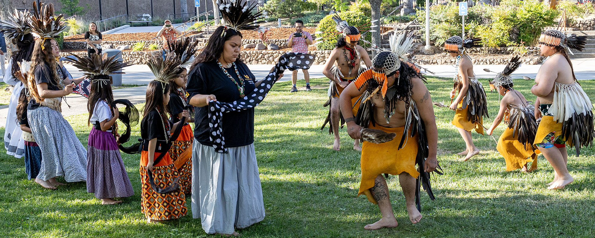 Native American Dancers at special graduation celebration