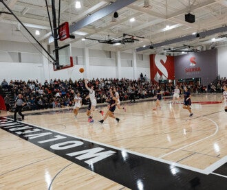 Sierra College women's basketball at sneak peek event