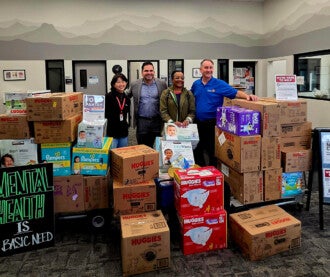 South Placer Rotary delivers diapers, wipes and formula to the Sierra College Basic Needs Center