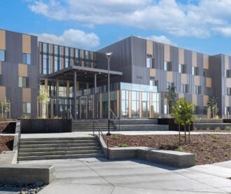 Student Housing main entrance exterior