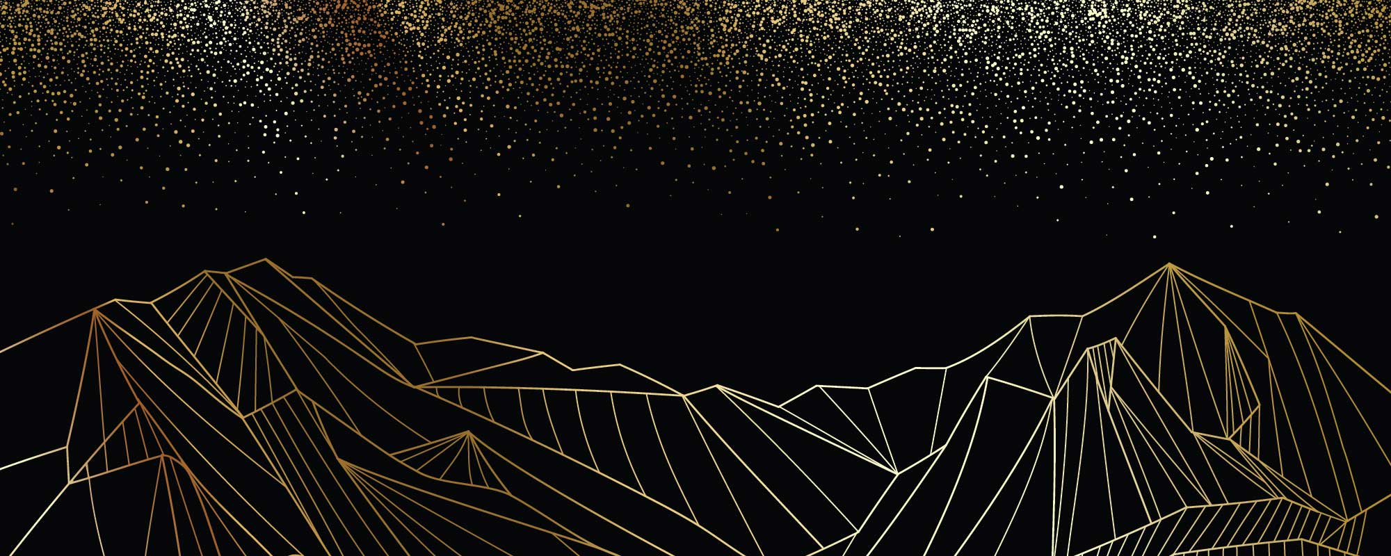 Scf Gala black mountains outlined in gold